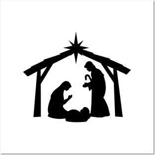 The Christmas Nativity Scene Posters and Art